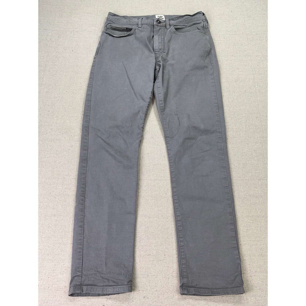 Flint and Tinder 365 Pant Slim Fit Grey 30x30 Mens Chino Trousers